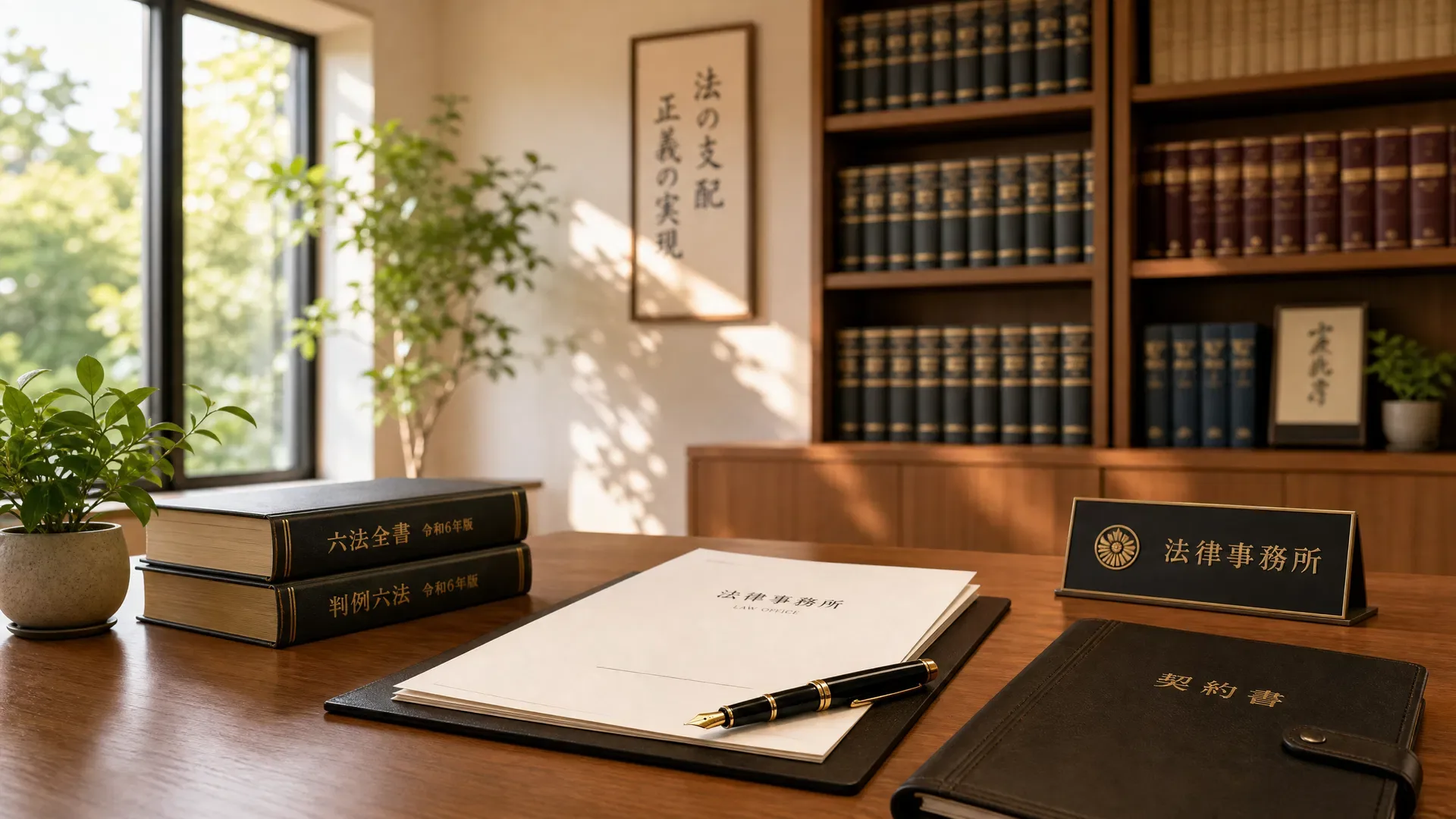 法律事務所の落ち着いた内観
